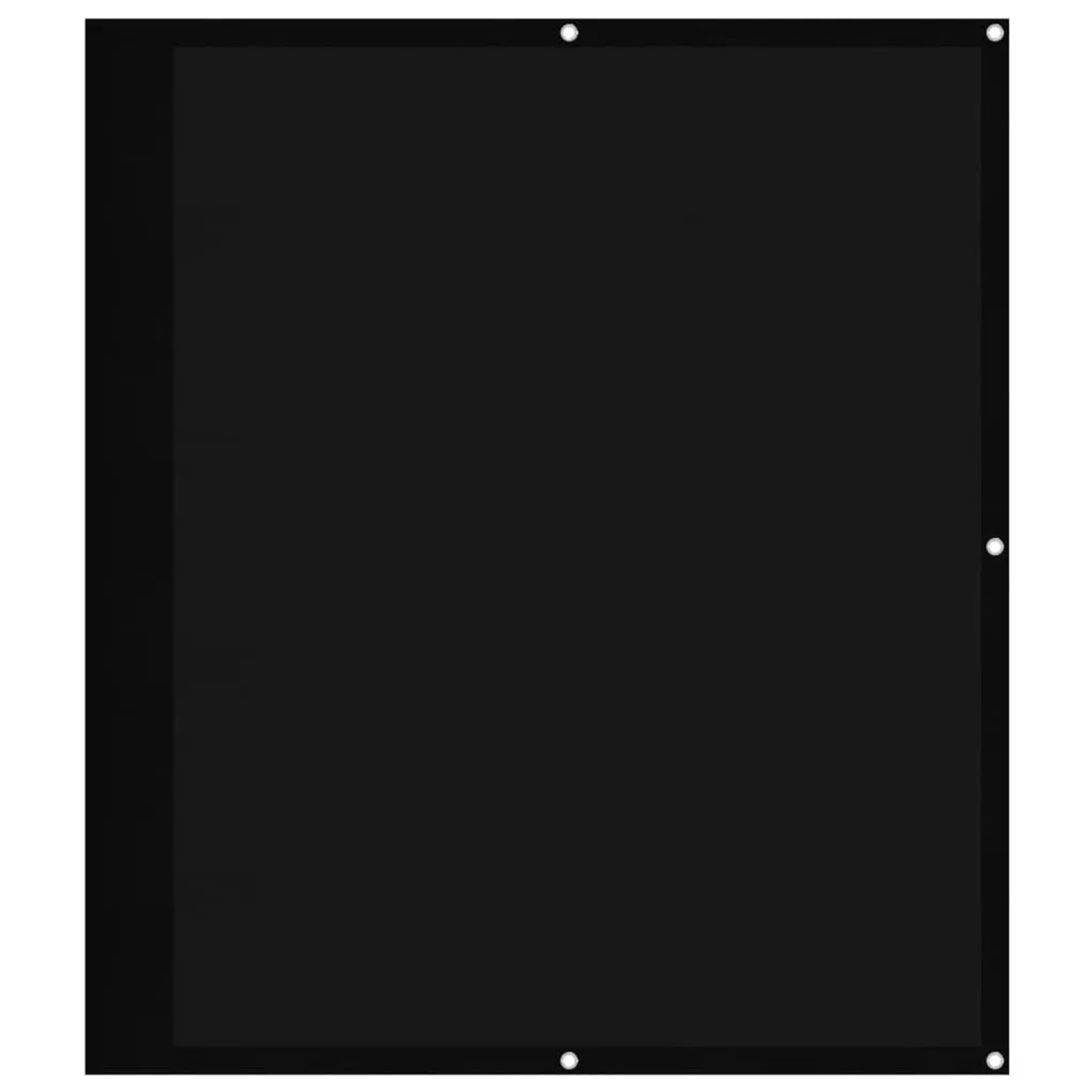 vidaXL Balkon-Sichtschutz Schwarz 120x800 cm 100 % Polyester-Oxford 4000376 günstig online kaufen