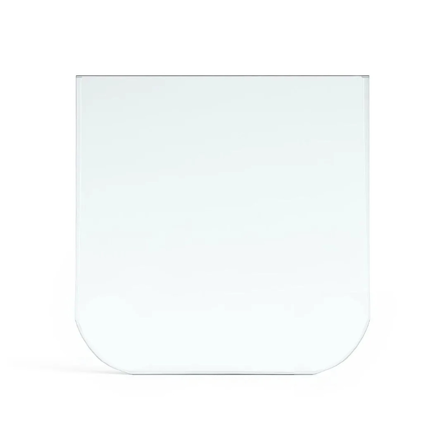 Feuercampus Funkenschutzplatte Glas für Kaminofen Rechteck Abgerundet 60 x 100 x 0,6 cm