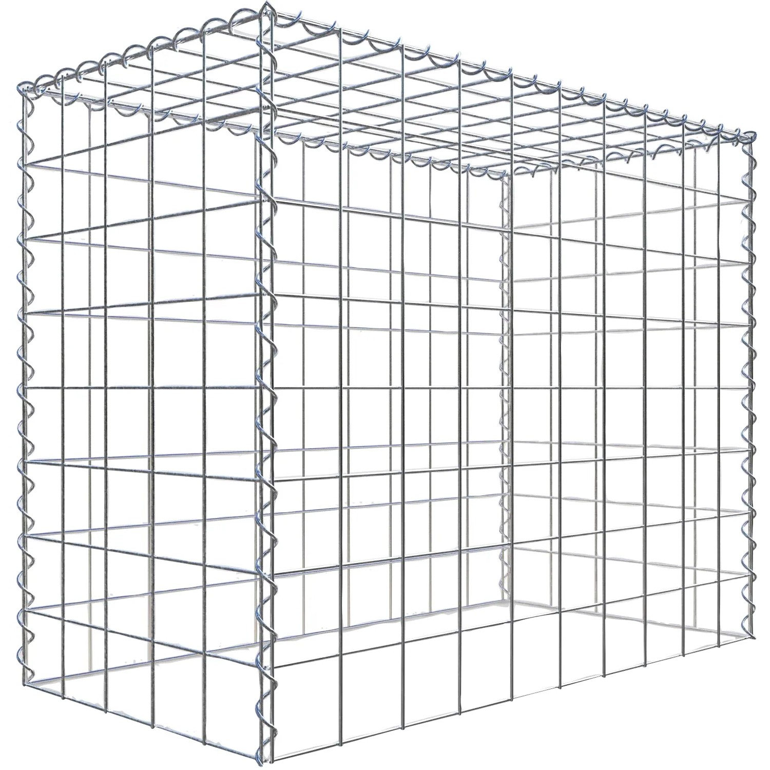 Gabiona Gabione-Anbaukorb Typ 3 80 x 100 x 50 cm Maschenw 10 x 10 cm