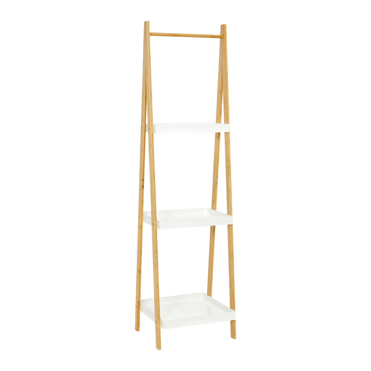 Bessagi Home Regal Mirella Weiß/Naturfarben MDF