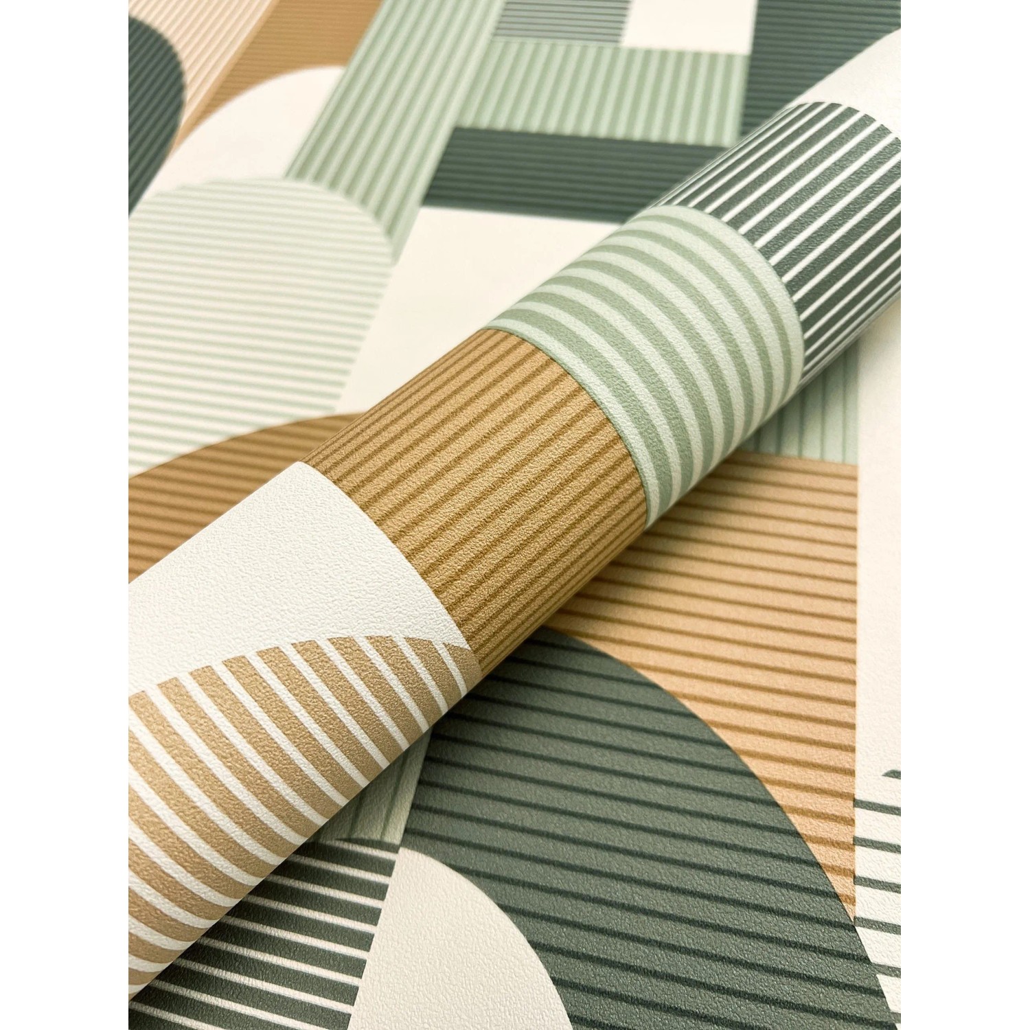 Newroom Vliestapete Leona Green Streifen Modern