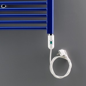 Ximax Heizstab Typ 2, 300 W, weiß, mit Schukostecker für Heizkörper-Installation.