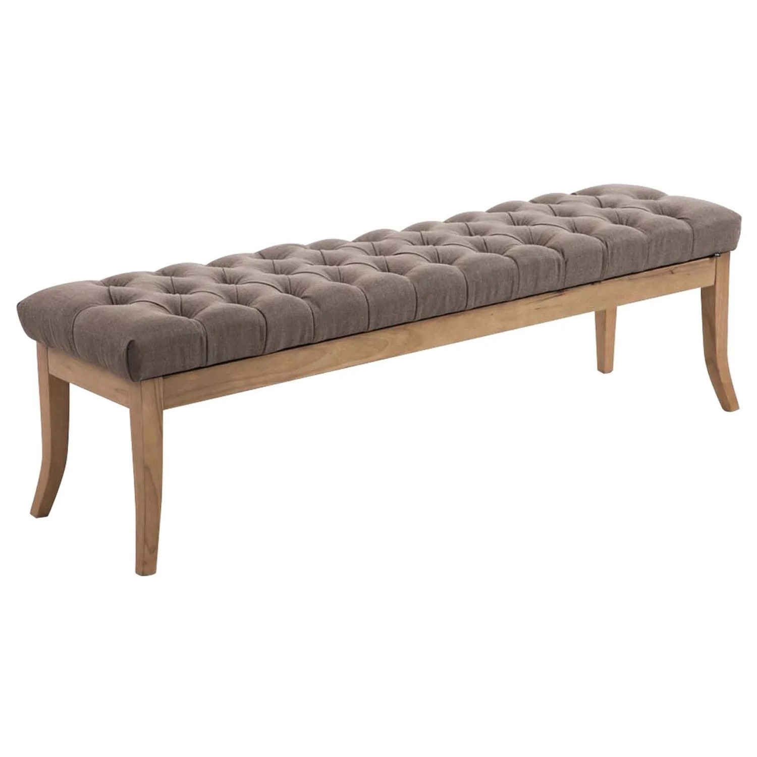 CLP Sitzbank Ramses Stoff Antik-Hell Taupe/150 cm