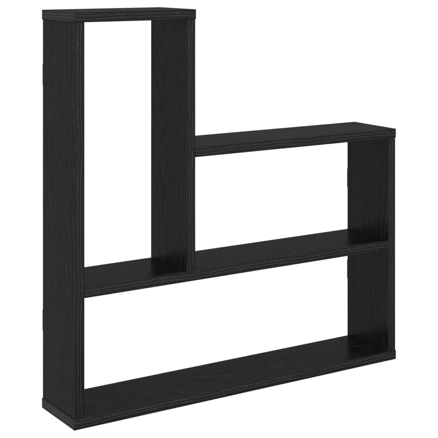 vidaXL Wandregal Schwarze Eiche 60 x 11 x 60 cm Holzwerkstoff 8012165