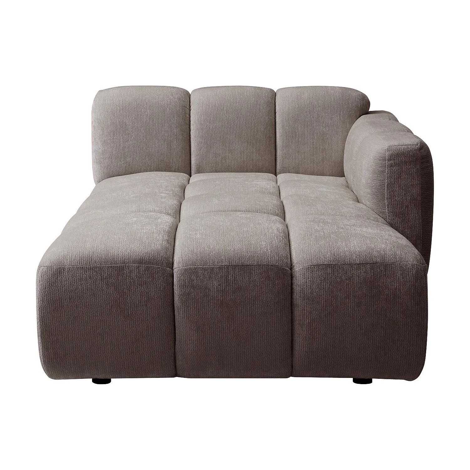 Vente-unique Recamiere Ohne Schlaffunktion Carlivi Taupe 120 cm
