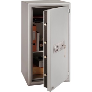 Offener Burg-Wächter Wertschutzschrank MTD 780 K Tresor in Silber-Metallic mit Fachböden.