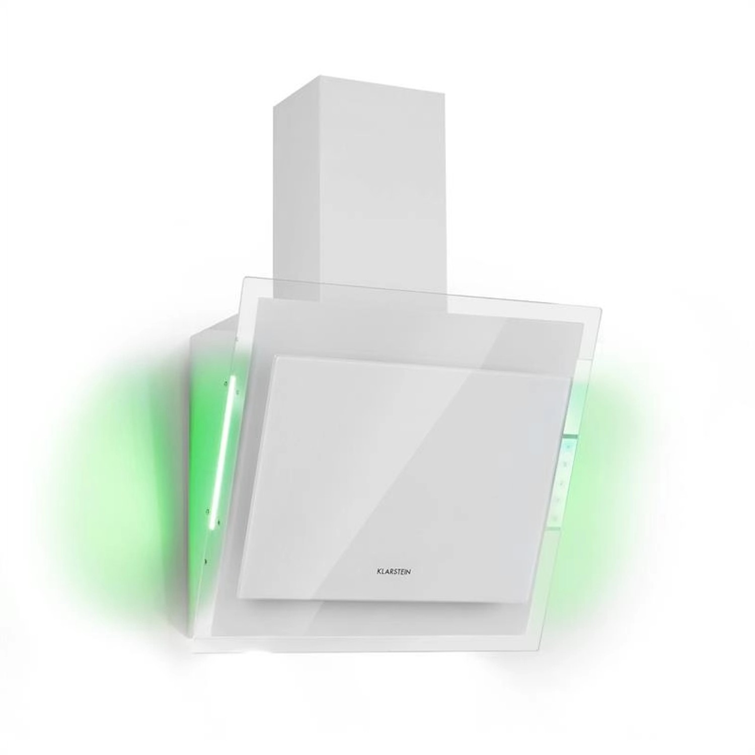 Klarstein Mirage 60 Dunstabzugshaube 550 m³/h Touch-Panel Ambient EEC A++ Weiß