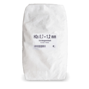 Weißer Sack Galamio Quarzsand 0,7-1,2 mm, 25kg, für Garten und Bau. Schüttgüter.