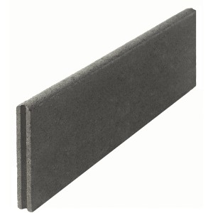 Anthrazit Tiefbordstein, 100x30x5 cm, mit Nut-Feder-Verbindung für Beet- und Randeinfassung.