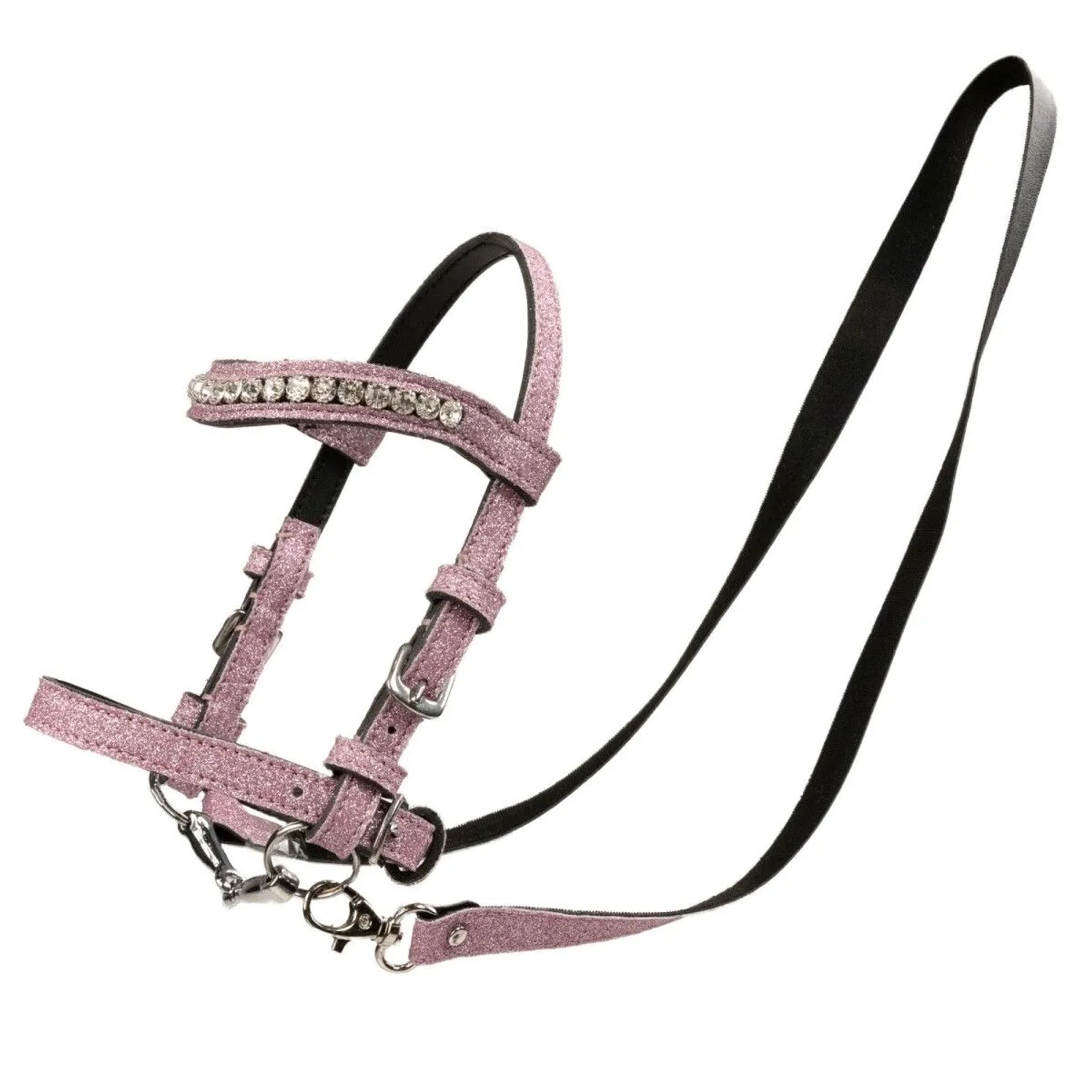 My Hobby Horse Zaumzeug für Steckenpferde Glitter Rosa