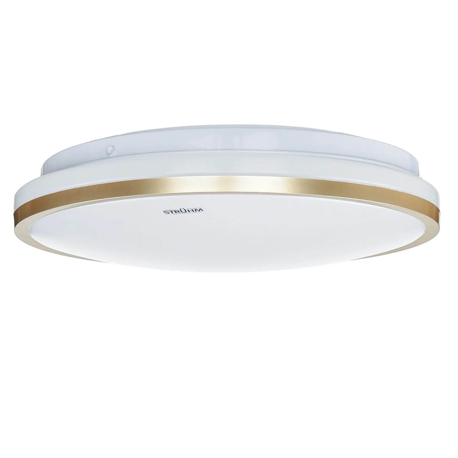 Licht-Erlebnisse LED Deckenlampe Metall 4000 K Rund Ø 28 cm In Weiß Gold