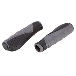 Ergonomische Prophete Komfortgriffe für Fahrräder, grau/schwarz.