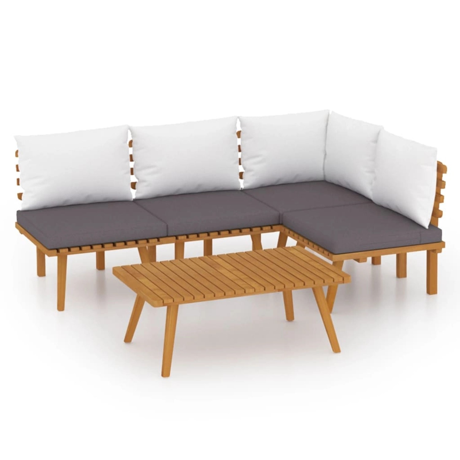 vidaXL 5-tlg Garten-Lounge-Set mit Kissen Massivholz Akazie Modell 10 günstig online kaufen