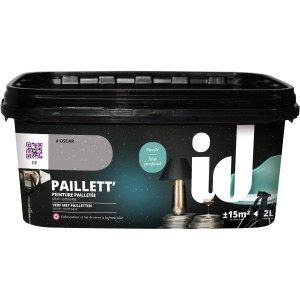 Eimer id Wandfarbe Paillett Oscar, 2 l, Effektfarbe mit Glitzer.