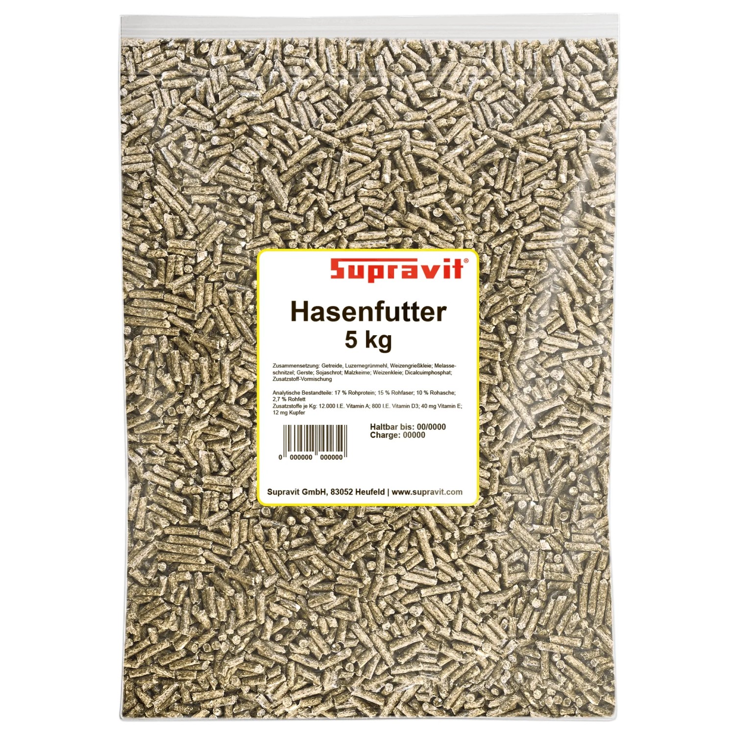 Supravit Hasenfutter und Kaninchenfuttermischung Zucht und Aufzucht
