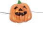 LED-Lichterkette mit Kürbis-Motiven, warmweißes Licht für Halloween und andere Anlässe.