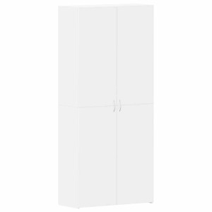 vidaXL Schuhschrank mit Regal Weiß 80 x 35,5 x 180 cm Holzwerkstoff 3333836