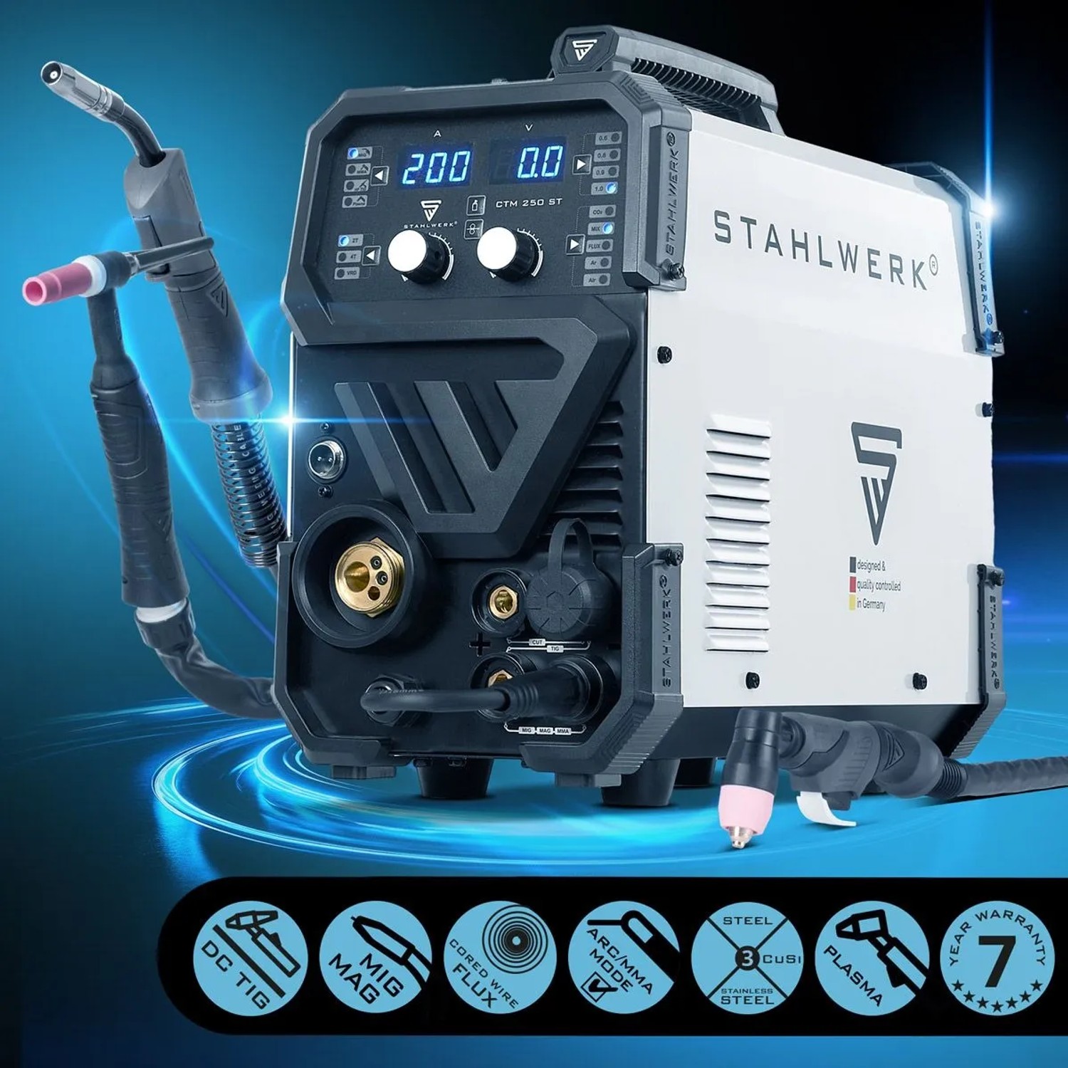 ISINEVER MIG / MMA / TIG Schweißgerät 3 in 1 - 250A 220V Fülldraht ISINEVER MIG / MMA / TIG Schweißgerät 3 in 1 - 250A 220V Fülldraht