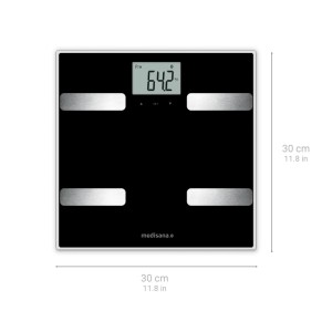 medisana BS A41 Connect mit App Körperanalysewaage 180 kg Personenwaage schwarz