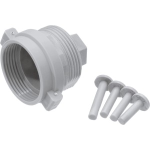 Adapter Herz Comap (M28 x 1,5) mit Stiften für Hausautomation.