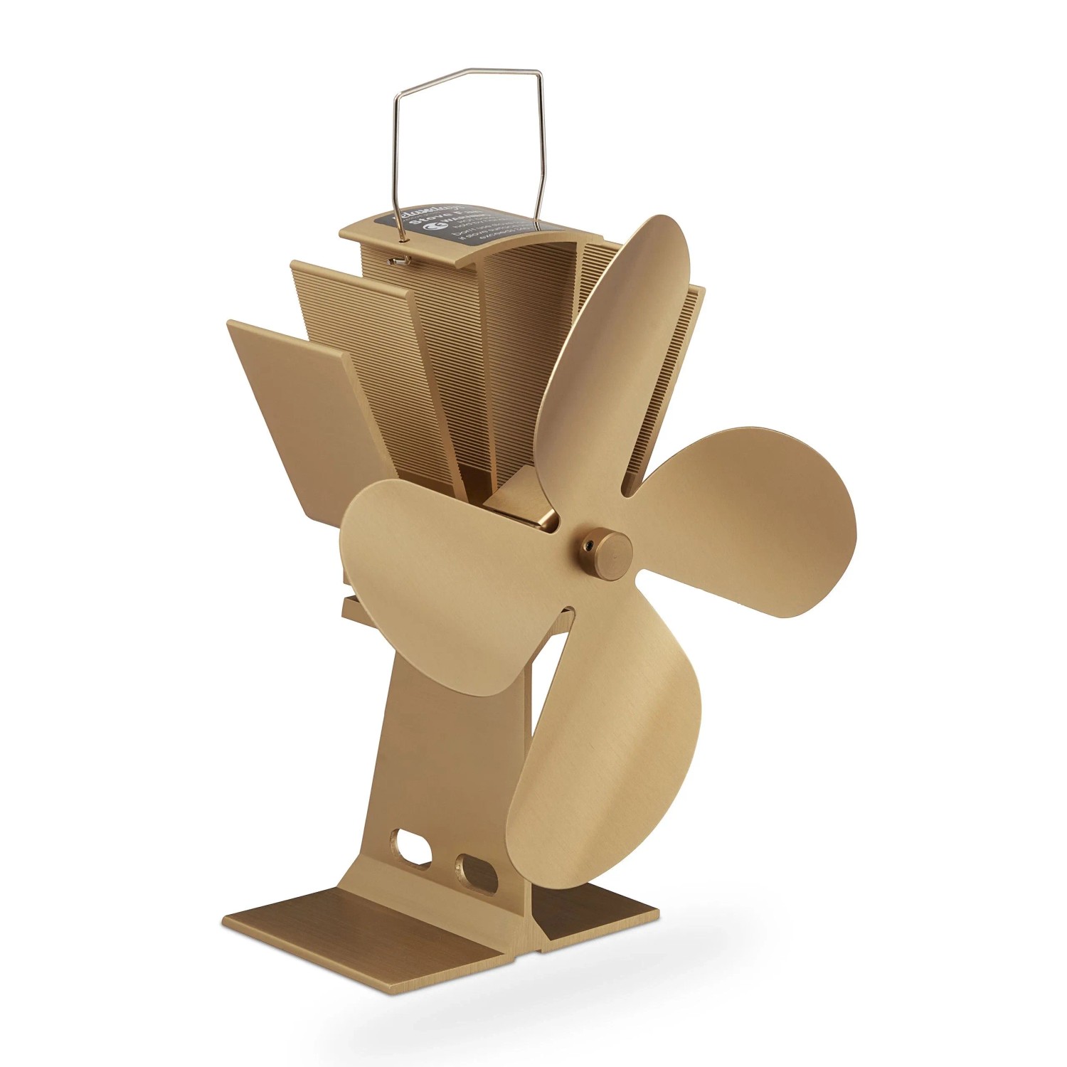 Relaxdays Ofenventilator Aluminium Bronze Ohne Strom 21 cm x 19 cm x 12 cm 0,57 kg
