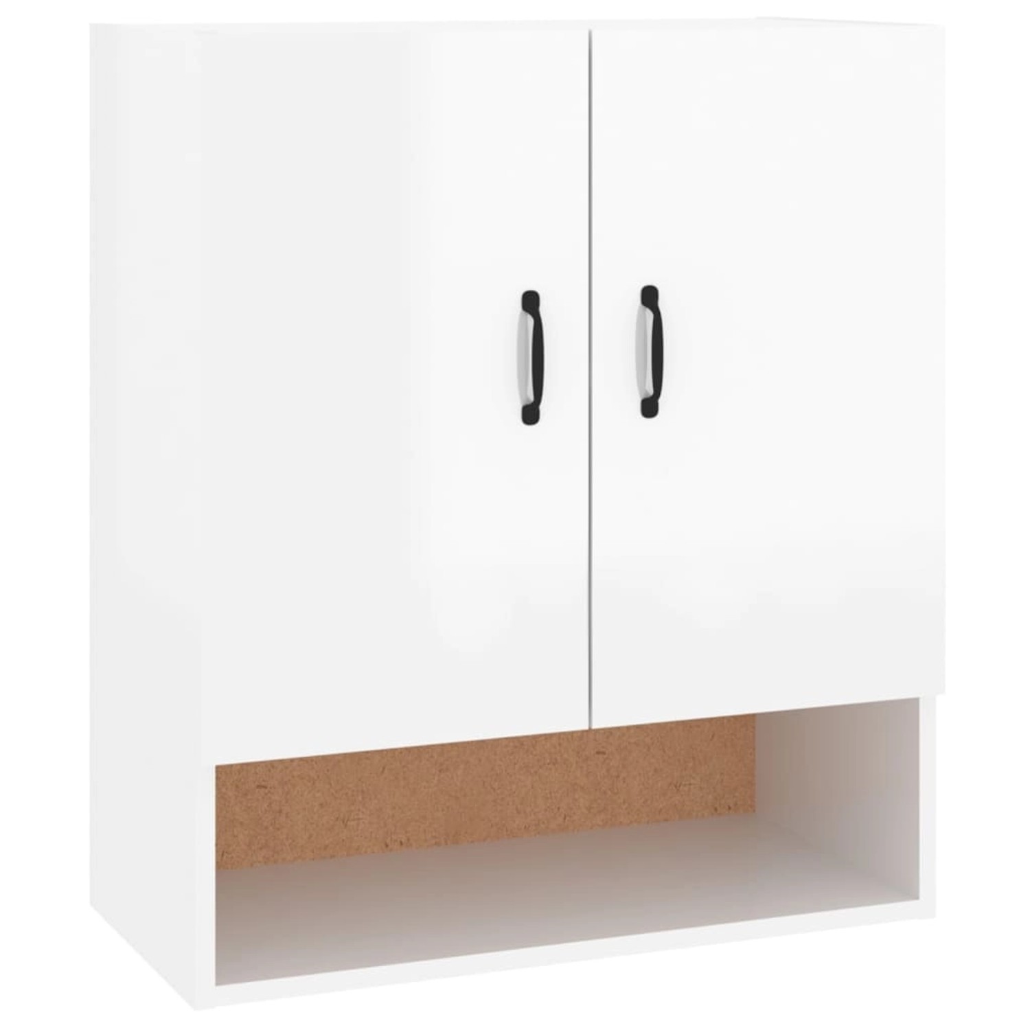 vidaXL Wandschrank Hochglanz-Weiß 60x31x70 cm Holzwerkstoff Modell 1 günstig online kaufen