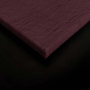 Modernes Leinwandbild in Bordeaux mit Stein Design. Wandbild für Wohnzimmer, Schlafzimmer oder Büro.