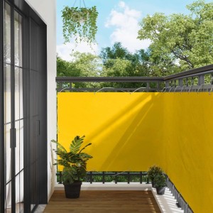 vidaXL Balkonsichtschutz Gelb 120 x 200 cm Oxford-Stoff 42030807