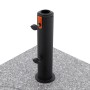Doppler Granitsockel myZone Rollbar, ca. 40 kg, grau. Schirmständer mit Rollen.