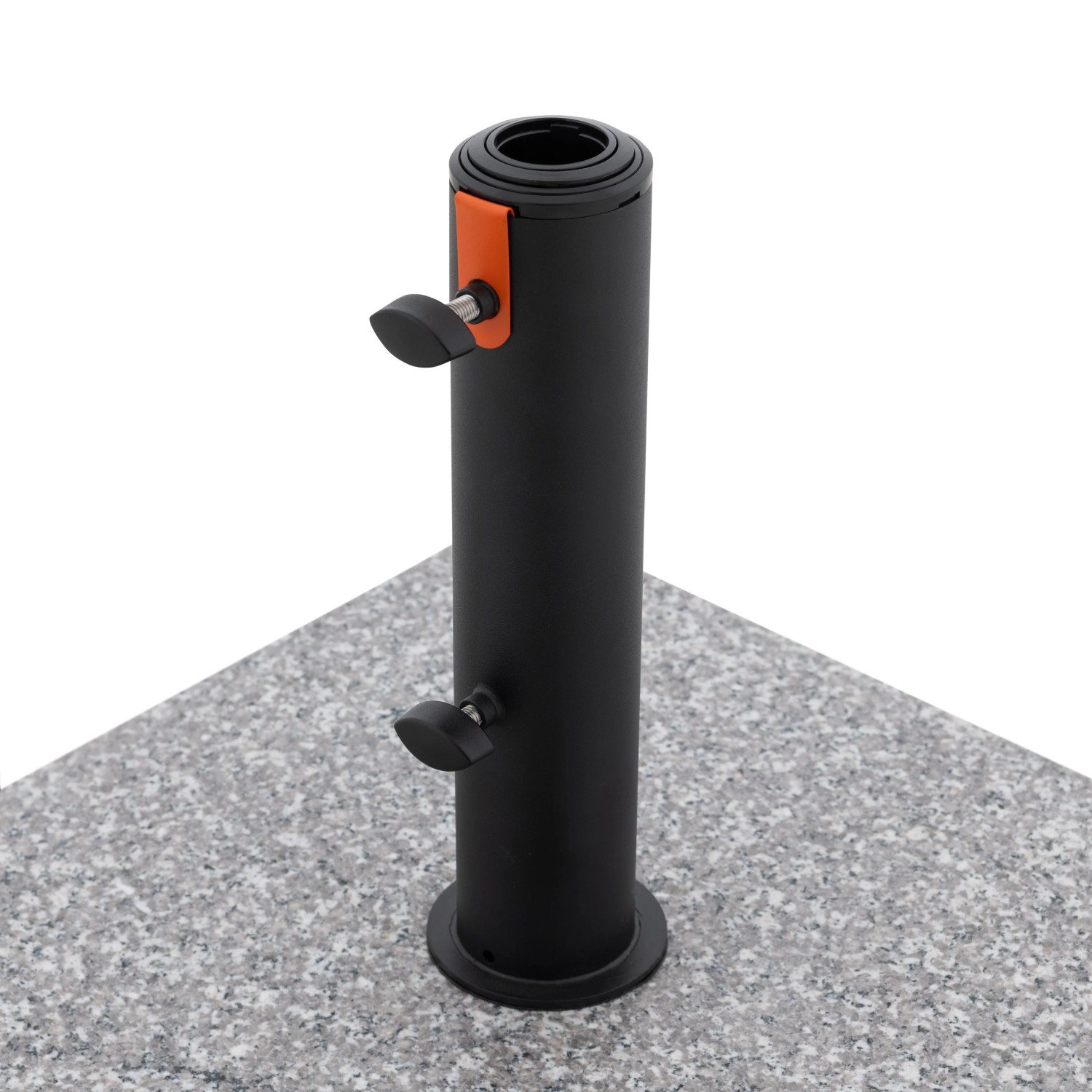 Doppler Granitsockel myZone Rollbar, ca. 40 kg, grau. Schirmständer mit Rollen.