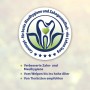 Canosept Logo für Hunde-Zahnpflege: Zahn mit Herz, "für beste Maulhygiene ein Leben lang", von Tierärzten empfohlen.