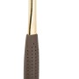 Goldener Picard Latthammer mit magnetischem Nagelhalter und braunem Griff. Gerauter Hammerkopf.