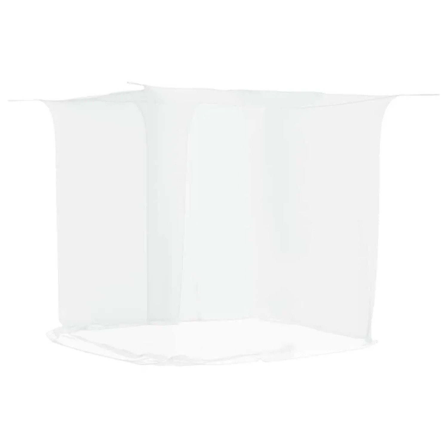 vidaXL Moskitonetz zum Aufhängen 156 Mesh Weiß 220x120x150 cm 4010054