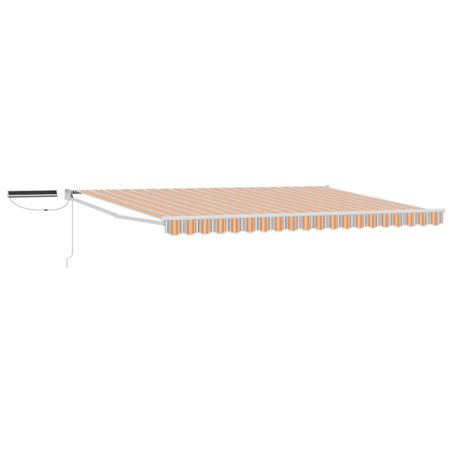vidaXL Elektrische Ausziehbare Markise Blau und Orange 4 x 3 m 3419978