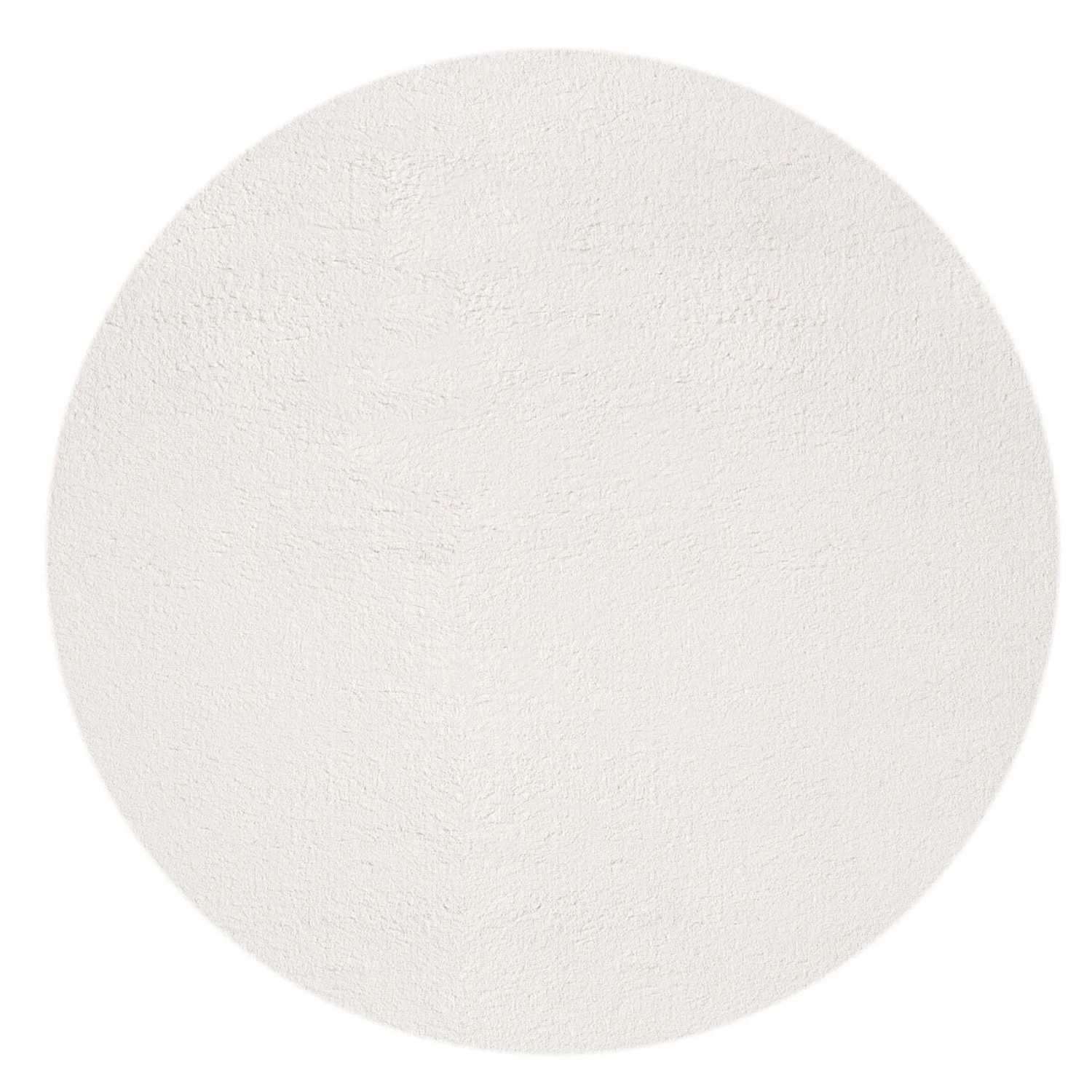 Floornovo Hochflor Teppich Nr. 43 Rund Einfarbig Durchmesser 200 cm günstig online kaufen