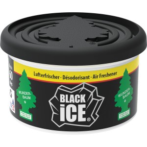 Wunderbaum Duftdose Black Ice für Auto, Lufterfrischer für Getränkehalter.