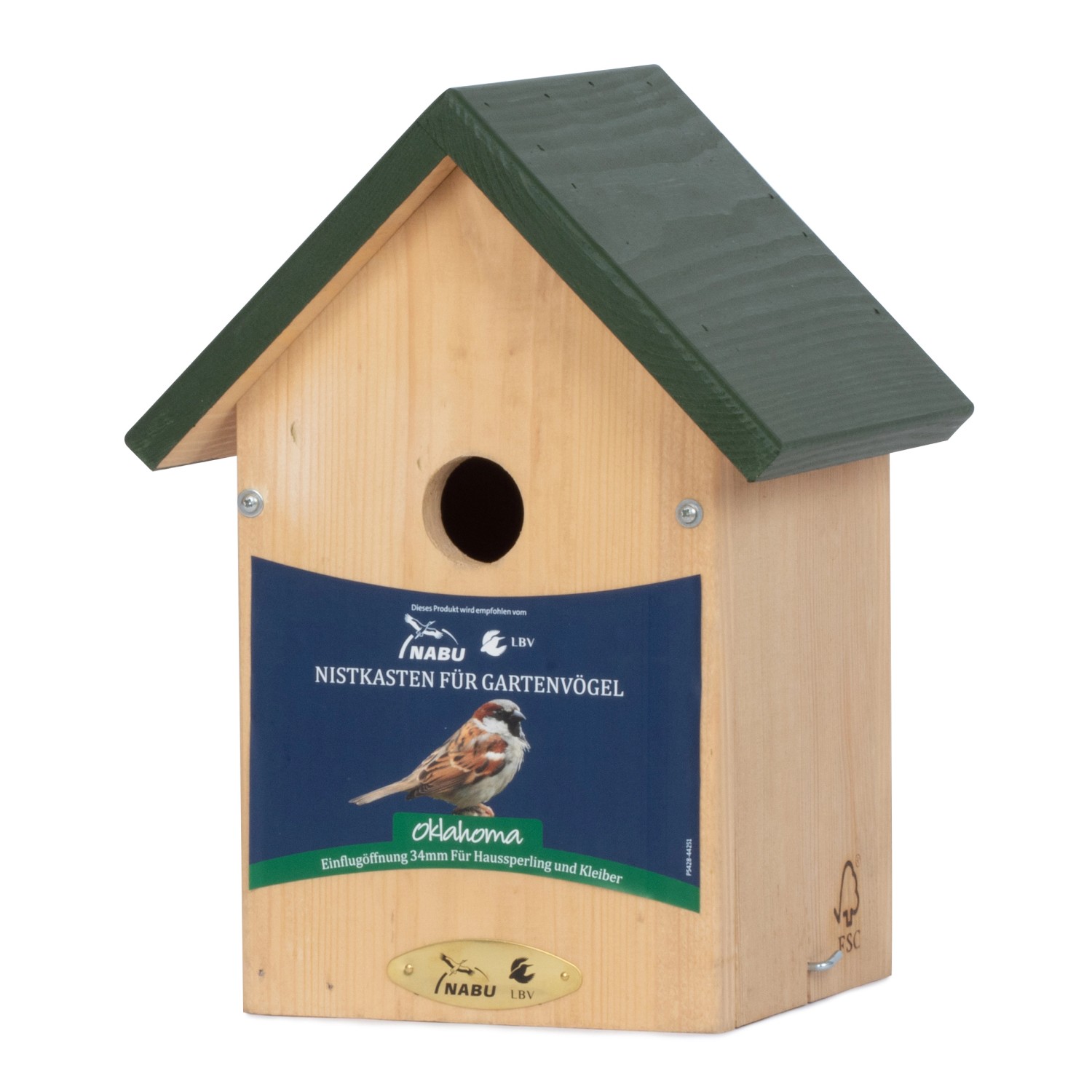 CJ Nistkasten Oklahoma 21,8 cm x 29 cm x 19,2 cm FSC®