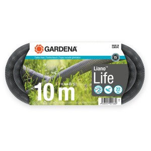 Gardena Liano Life Gartenschlauch, 10 m, 13 mm, Textilschlauch, flexibel und leicht.