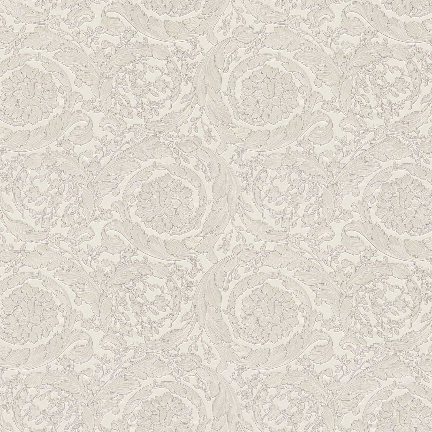 Bricoflor Ornament Tapete für Schlafzimmer in Grau Silber Neobarock Tapete im Englischen Stil Vinyl Vliestapete mit Barock Muster