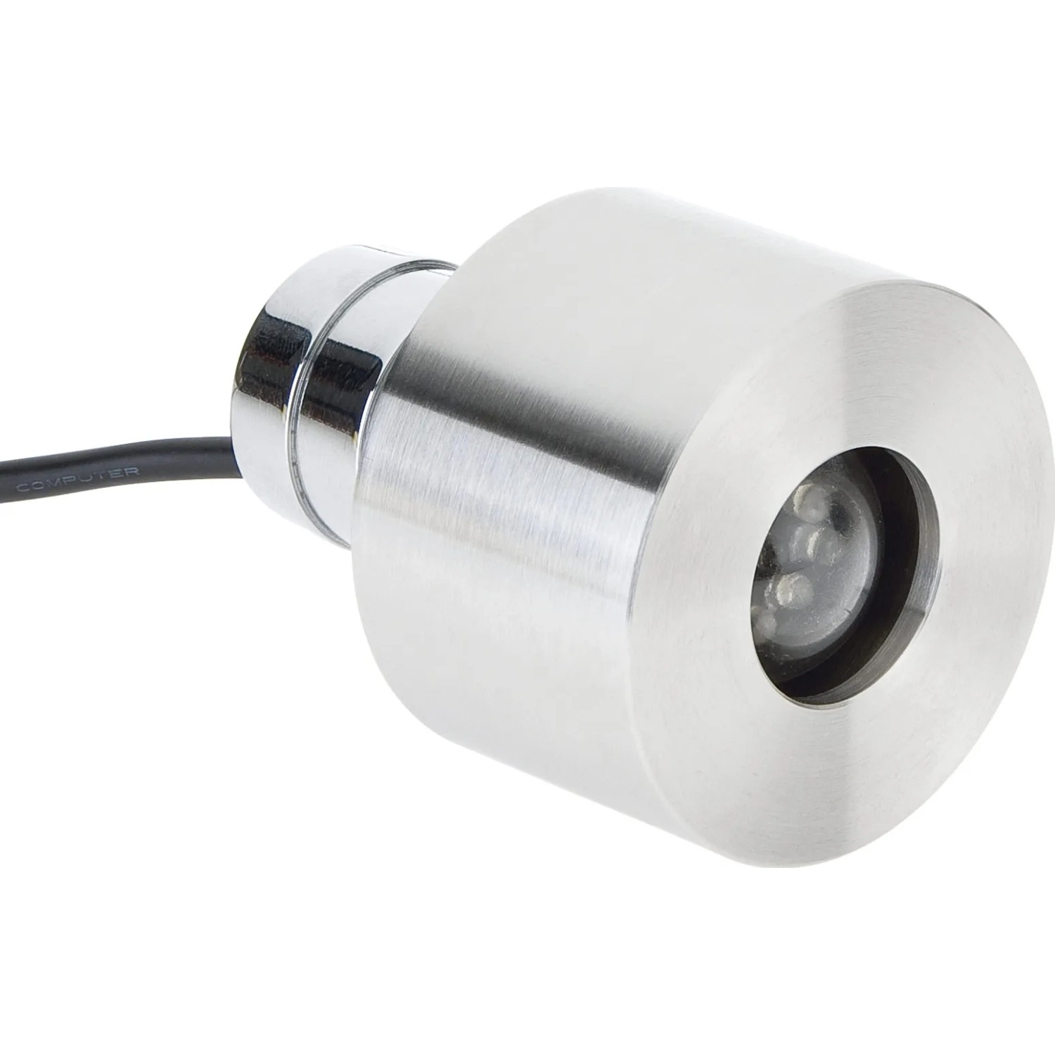 Oase LunaLed 9s LED-Scheinwerfer aus Edelstahl für Teichbeleuchtung.