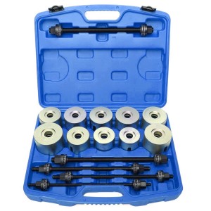 CCLIFE Innenlager-Abzieher Set (27-teilig) im blauen Koffer. Werkzeug zum Auspressen von Lagern, Dichtungen und Buchsen.