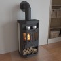 Victoria Kaminofen Taro 2 mit Keramik, 9,04 kW, Holzfach und Teefach.