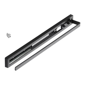 SOTECH Handtuchauszug STYLE 1 Armig Schwarz 415 mm Auszugsweg 300 mm