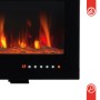 Detailansicht des Kaminio Elektrokamins Marlon mit 3D-Flammeneffekt und Bedienelementen.