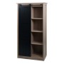 MCW Schrank K75 naturfarben mit Schiebetür und 8 Fächern.