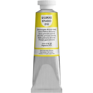 Tube Lukas Studio Ölfarbe, Zitronengelb, für Künstlerbedarf.