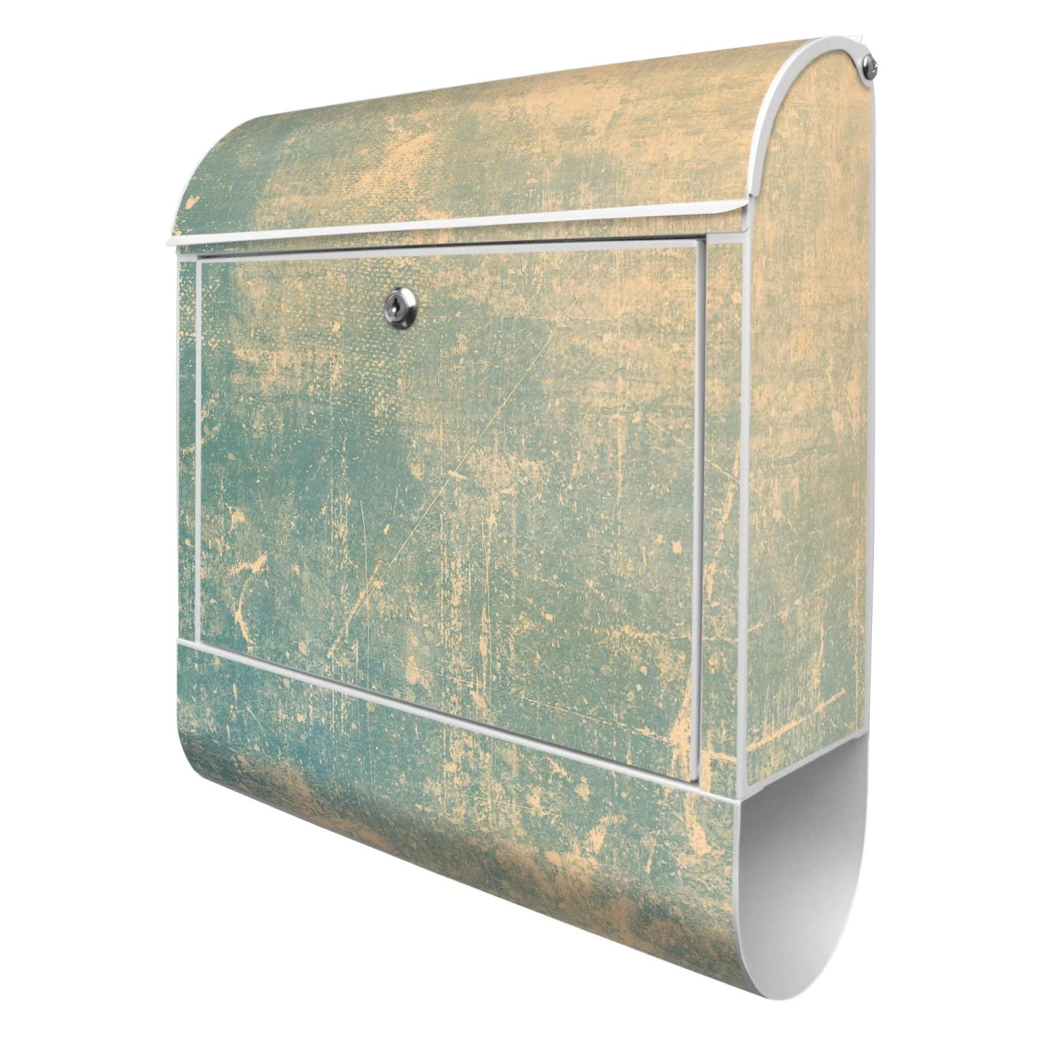 Banjado Design Briefkasten Weiß Pulverbeschichtet 39x47x14cm 2 Schlüssel Mi günstig online kaufen