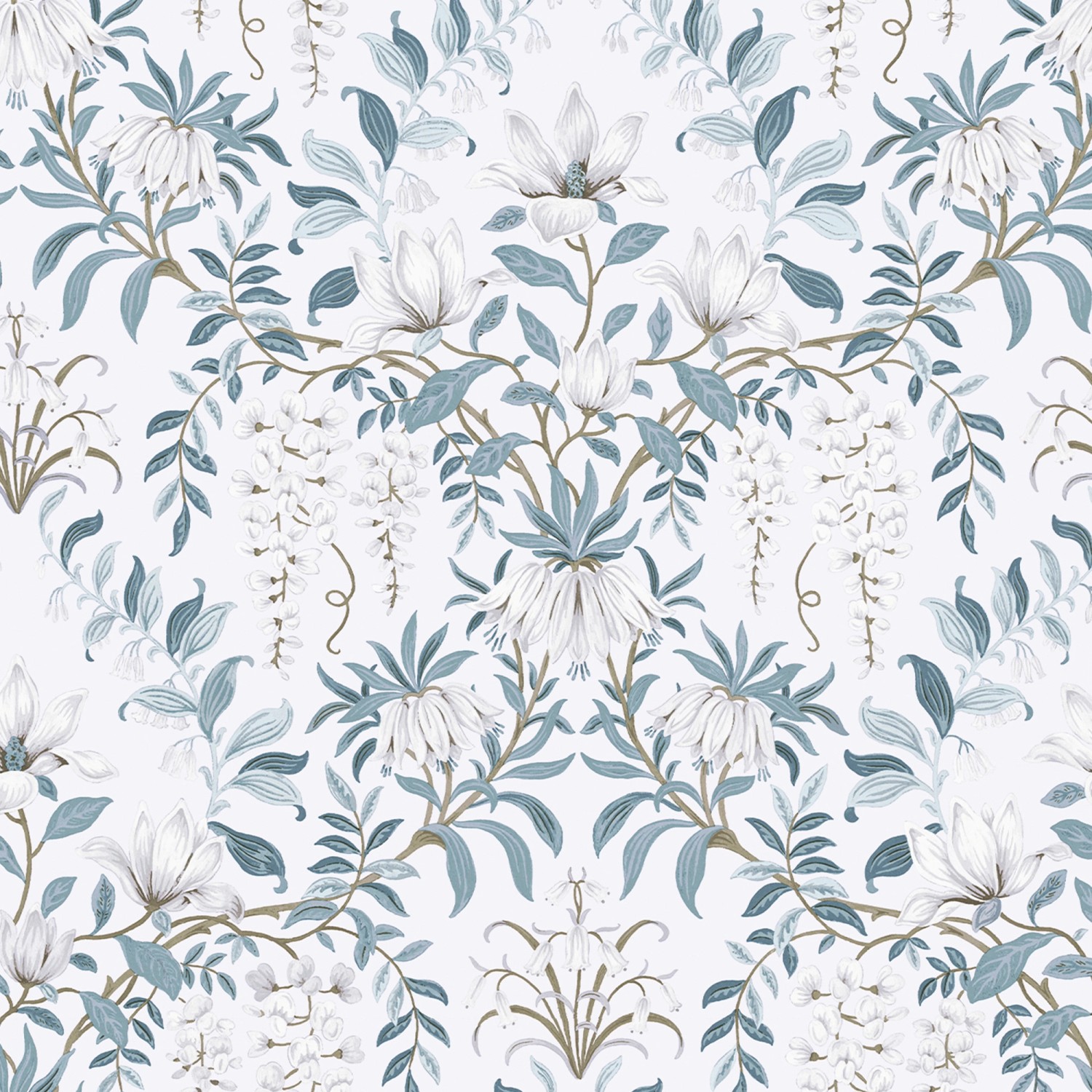 Laura Ashley Vliestapete Parterre Off White & Seaspray 10,05 x 0,52 m günstig online kaufen