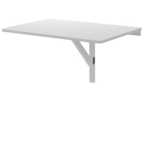 Costway Wandmontierter Klapptisch 80 x 60 cm Weiß