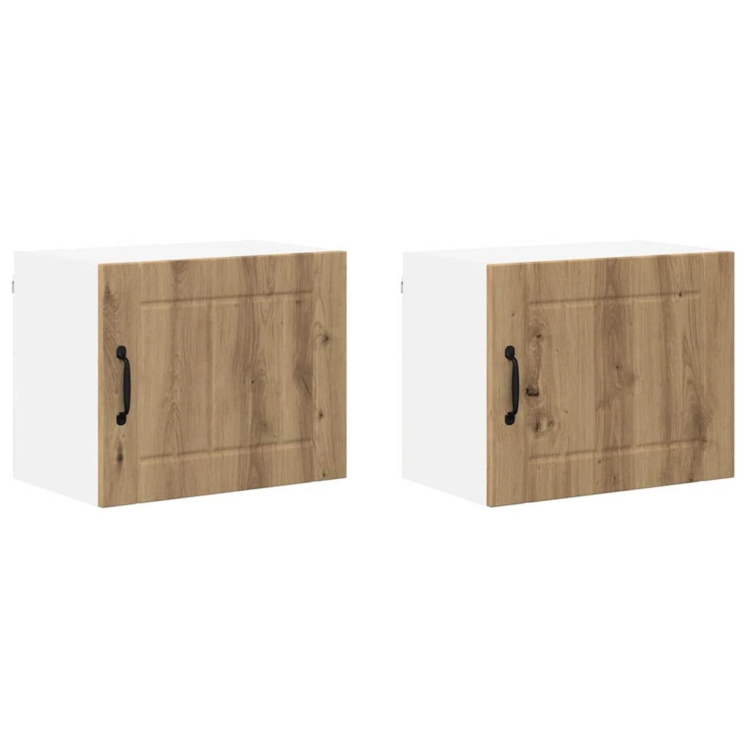 vidaXL Küchenschrank 2 Stk Artisan-Eiche 50 x 31 x 40 cm Holzwerkstoff 8849 günstig online kaufen